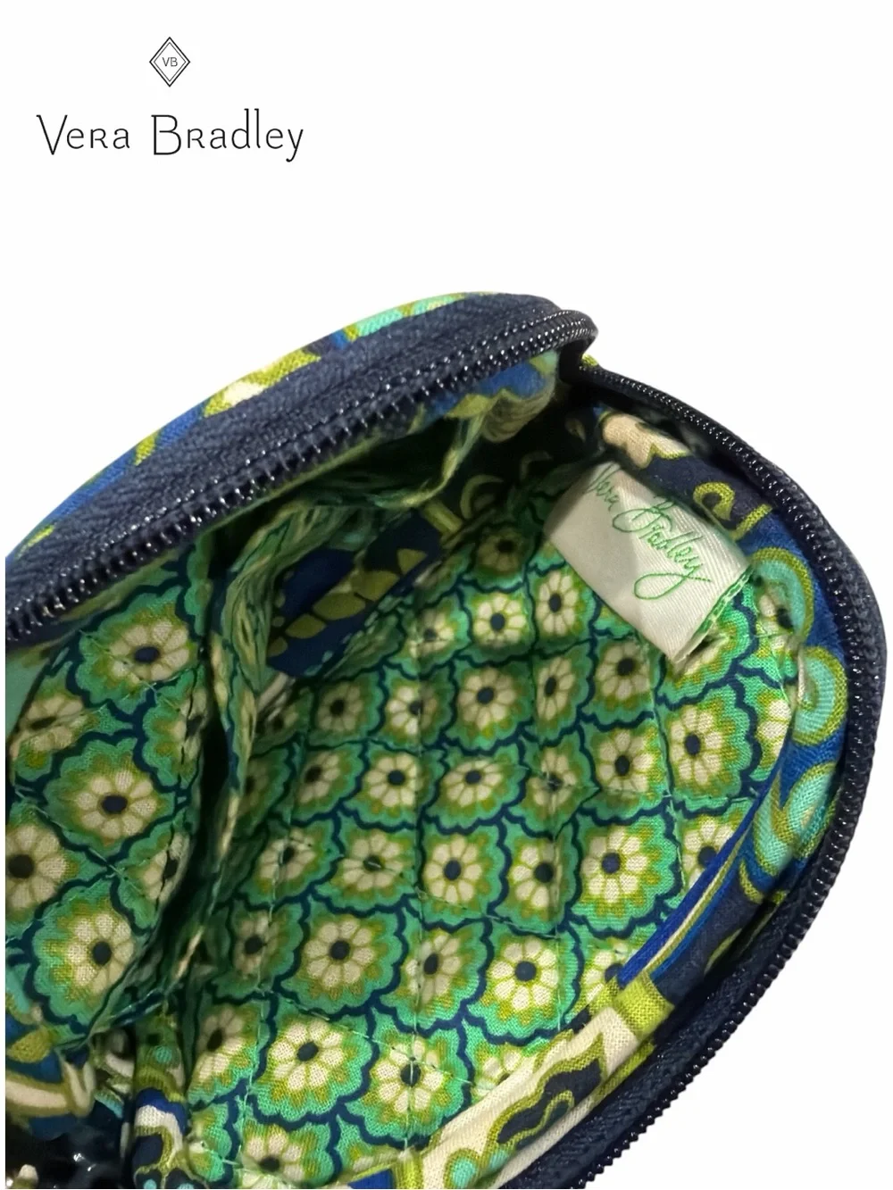 Vera Bradley Rhythm & Blues Zip Around Wristlet